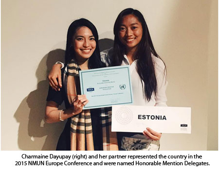 Southville alumna wins an award at National Model United Nations