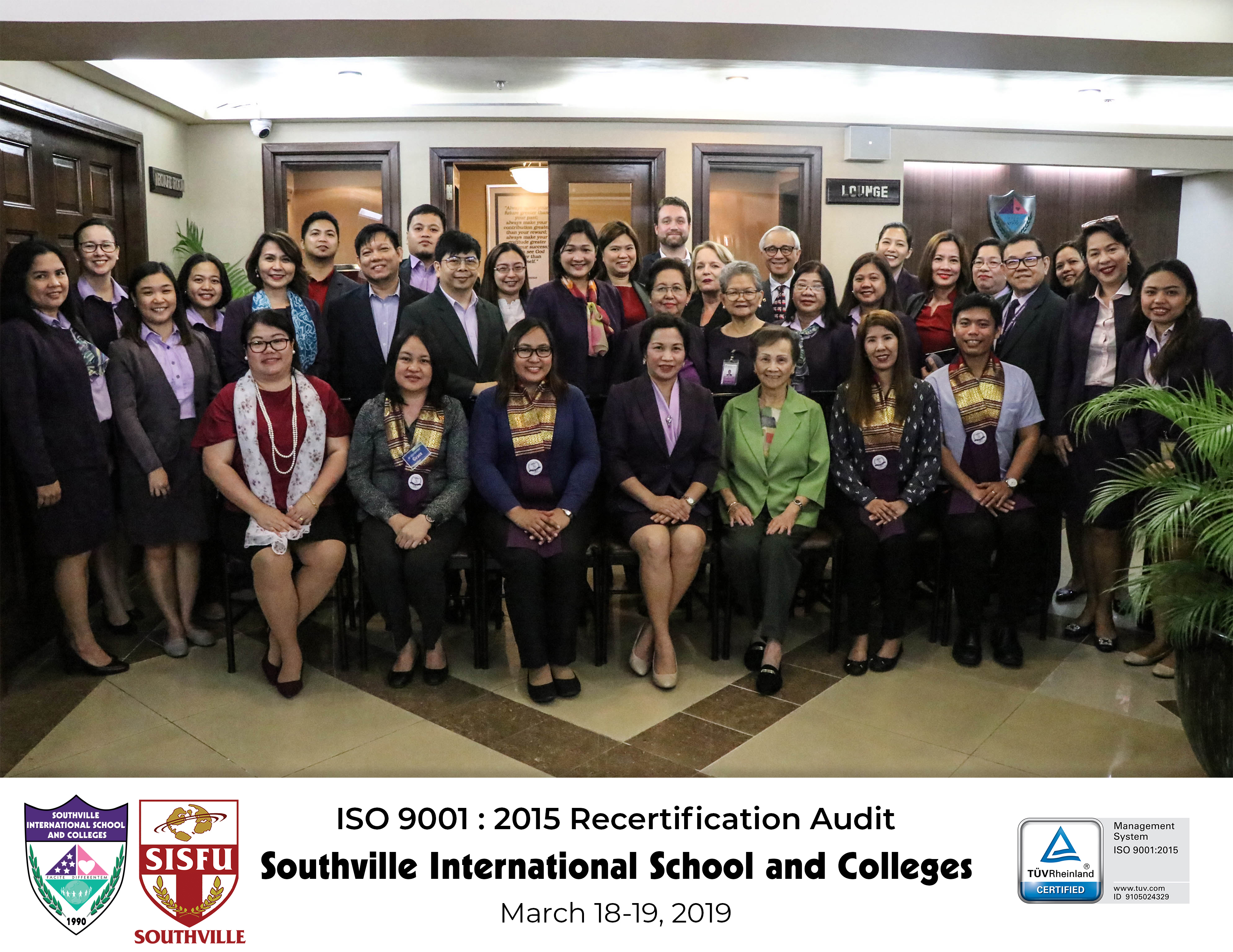 Southville Receives ISO 9001:2015 Accreditation, Zero Non-Conformity (NC) Status