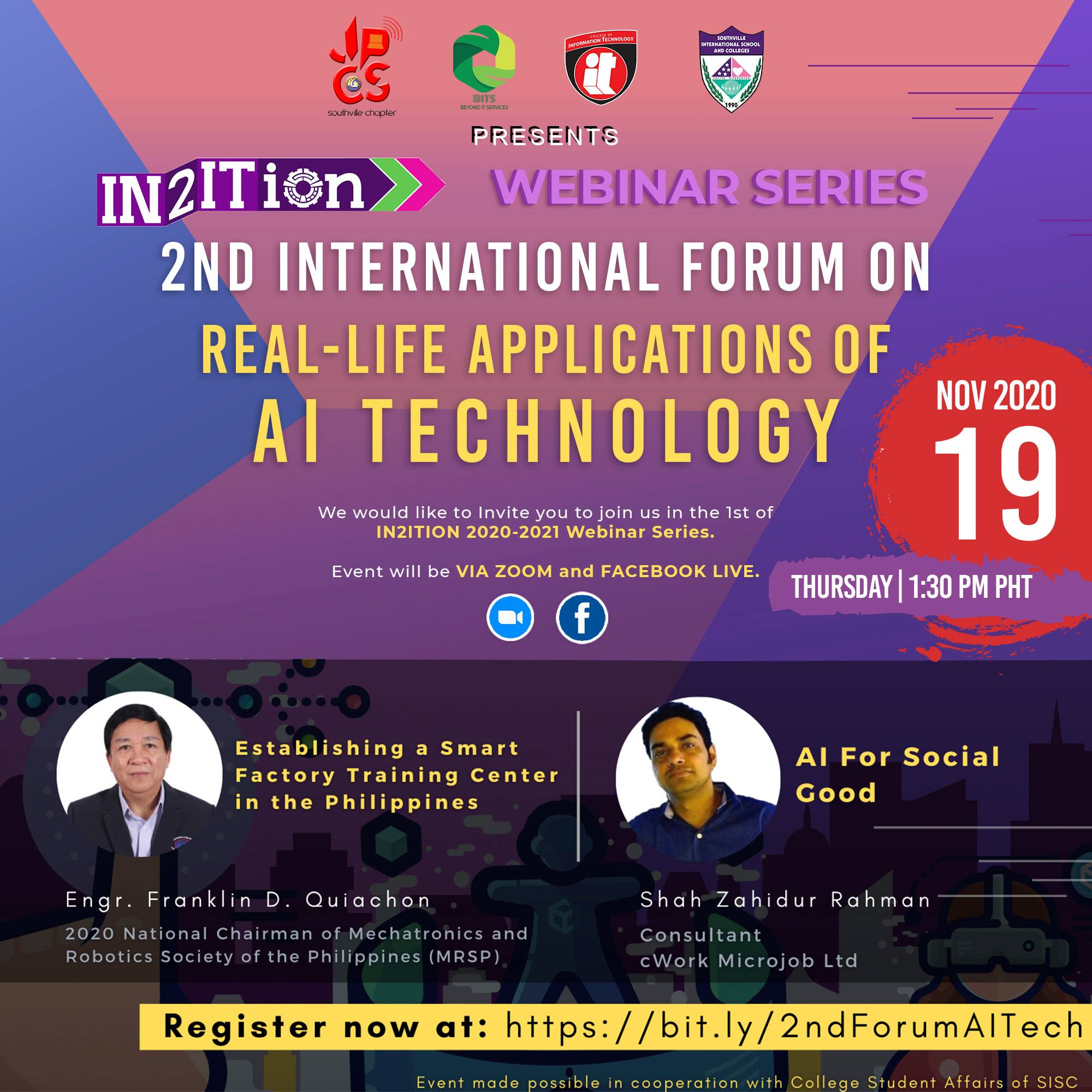 In2ition Presents 2nd International Forum on Real-life Applications of AI Technology