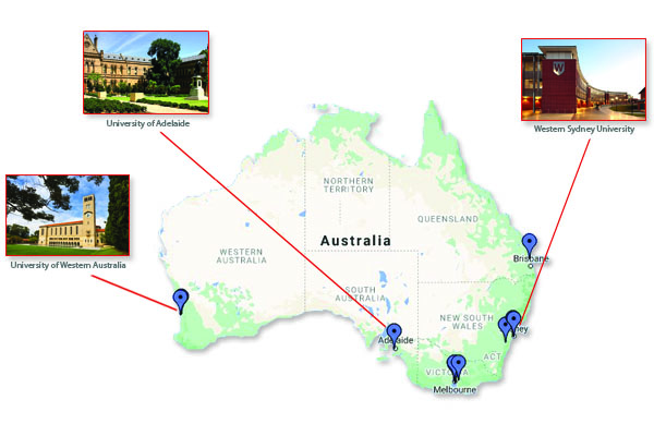 Australia UniversitiesMap 