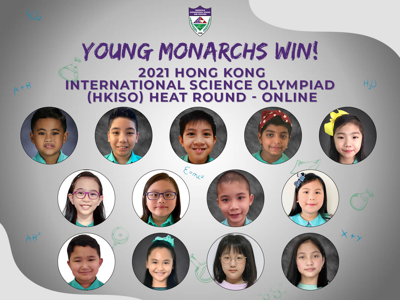 YOUNG MONARCHS WIN  AT HONG KONG INTERNATIONAL SCIENCE OLYMPIAD