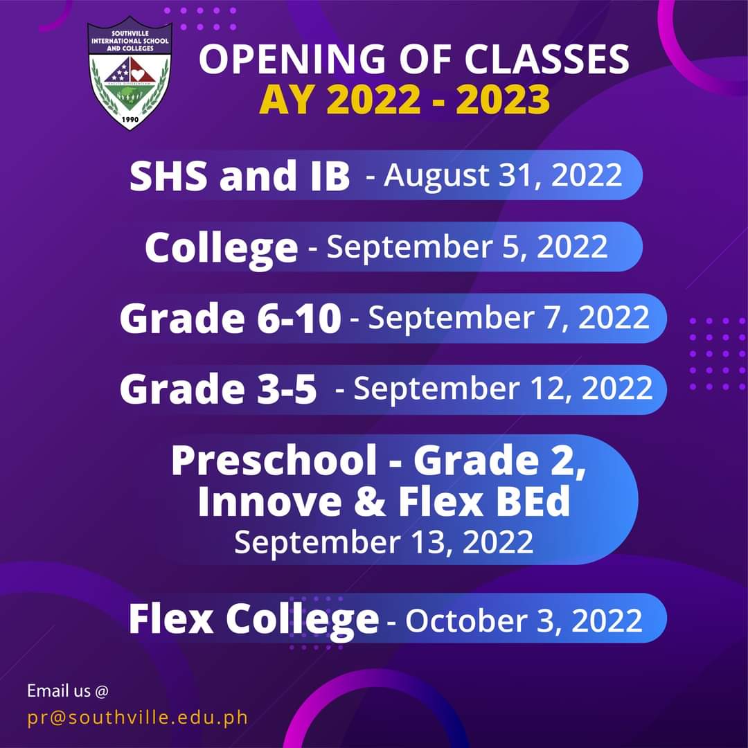 Opening of Classes AY 2022-2023
