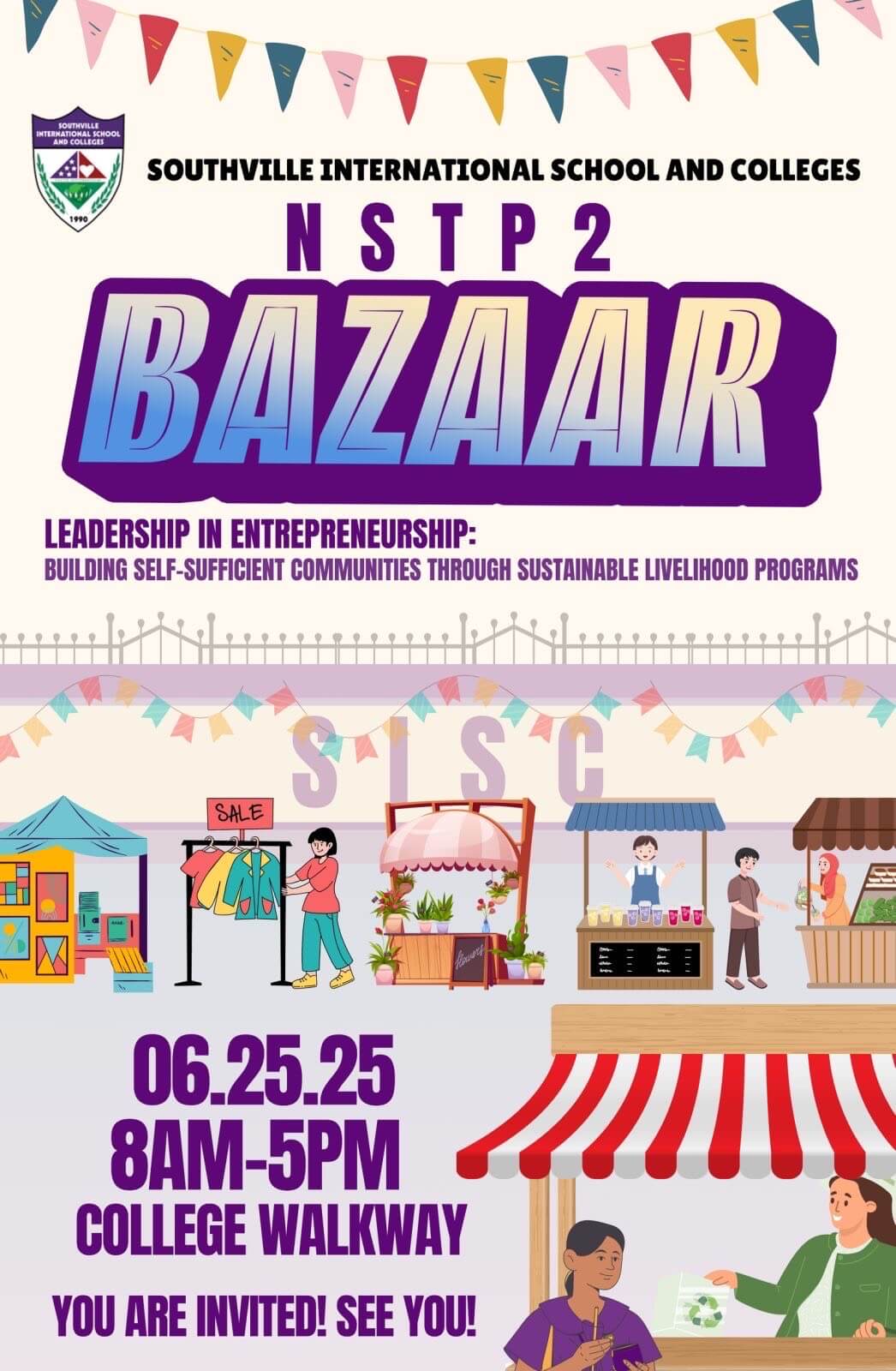 Southville to Hold NSTP-2 Bazaar Showcasing Student Entrepreneurship on June 25, 2025