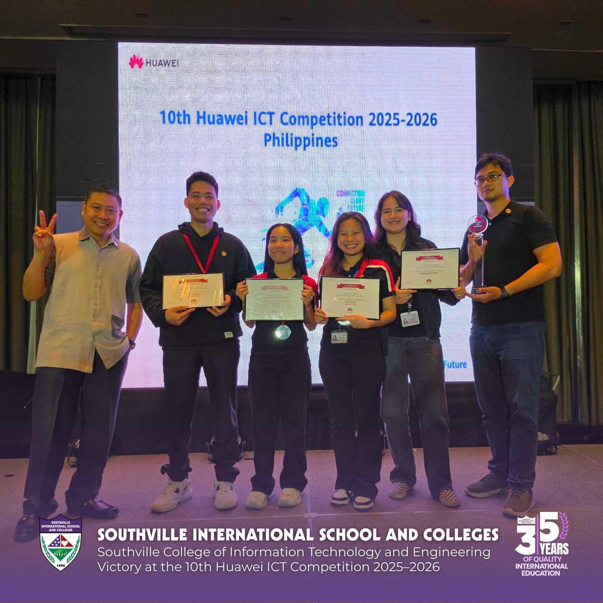 Southville CITE Triumphs at 10th Huawei ICT Competition