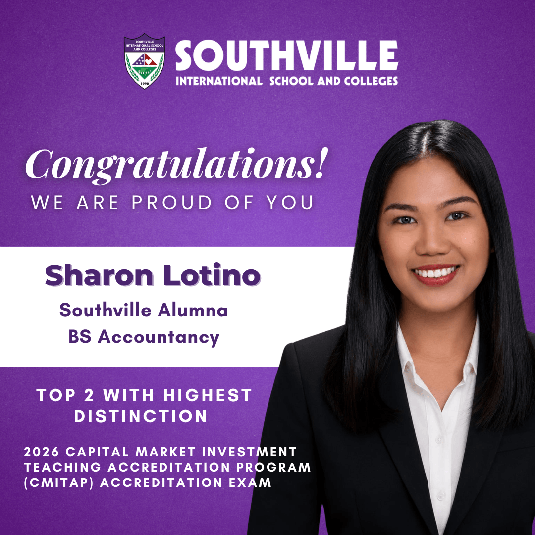 CMITAP 2026: Southville Alumna Sharon Lotino Ranks Top 2 with High Distinction